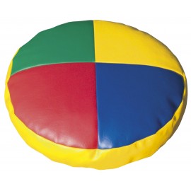 Grand coussin circulaire 4 couleurs