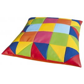 Large patches colourfull cushion