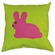Almohada cuadrada conejo
