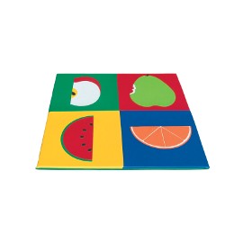 Colchoneta infantil frutas 150x150x3cm