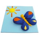 Children's mat with butterfly